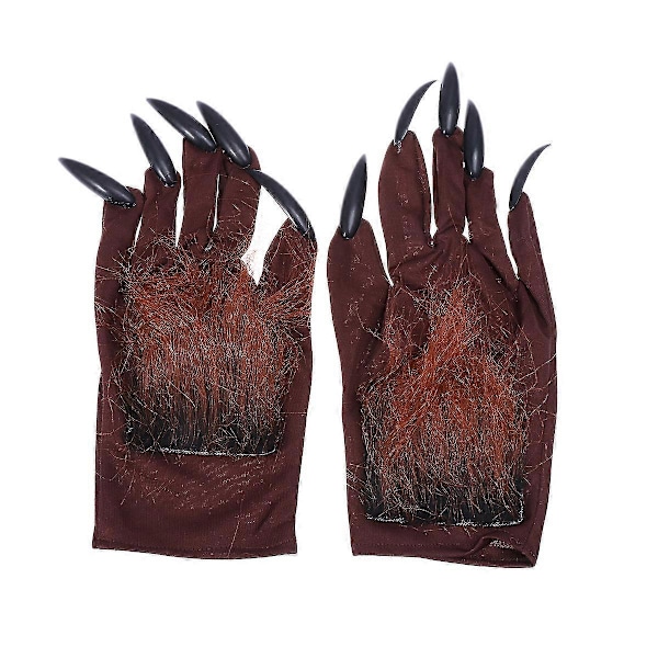 1 Par Varghandskar Kostym Djävulshandskar Halloween Varghandskar