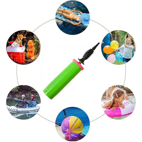 Håndholdt Ballonpumpe To-Vejs Dobbeltvirkende - Blæs Balloner Op Ubesværet med Vores Perfekte til Fester og Begivenheder (Grøn 1 Stk)