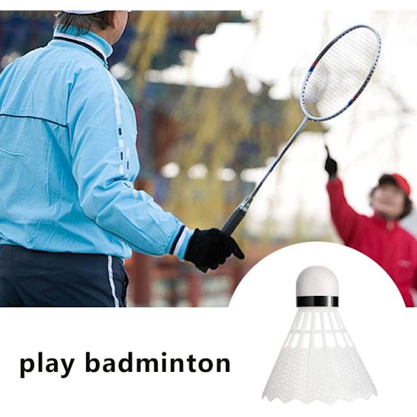 24 stk. Badminton, Badminton-fjerbolde Plastik Træningsbolde Letvægts Sportsbolde med Opbevaringstube