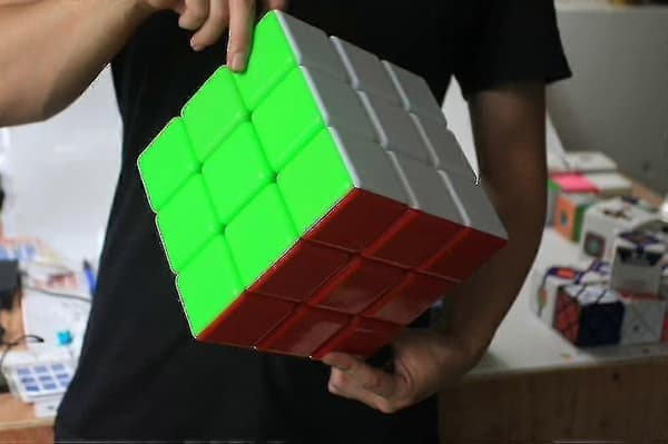 Giant 3x3 Speed Cube, Stor 3x3 Cube Puslespill Leke (7 tommer)