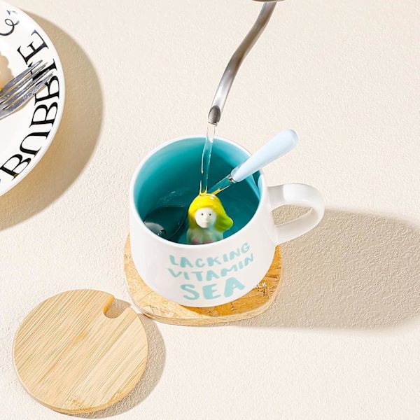 Presenter till kvinnor Söta 3D djur Kaffe Mugg Tekopp Kawaii Saker Roliga Coola Muggar (utan sked och lock)