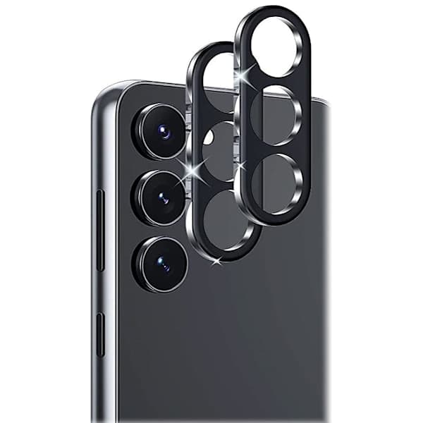 [2-Pack] Samsung S23 Härdat Glas Linsskydd - Svart