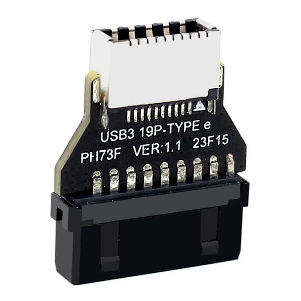 USB3.0 19Pin/20Pin till TYPE-E Konverter Adapter Chassi Frontpanel TYPE C Plug-in Port för Dator Moderkort