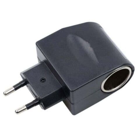 AC/DC-stik, cigarettænderstik, 220V - 12V, nyt EU