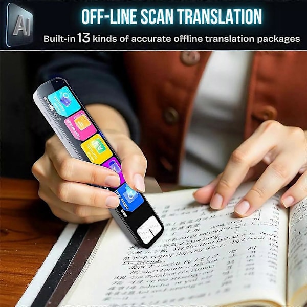 Scan Sense AI Smart Pen til Børns Studier Black