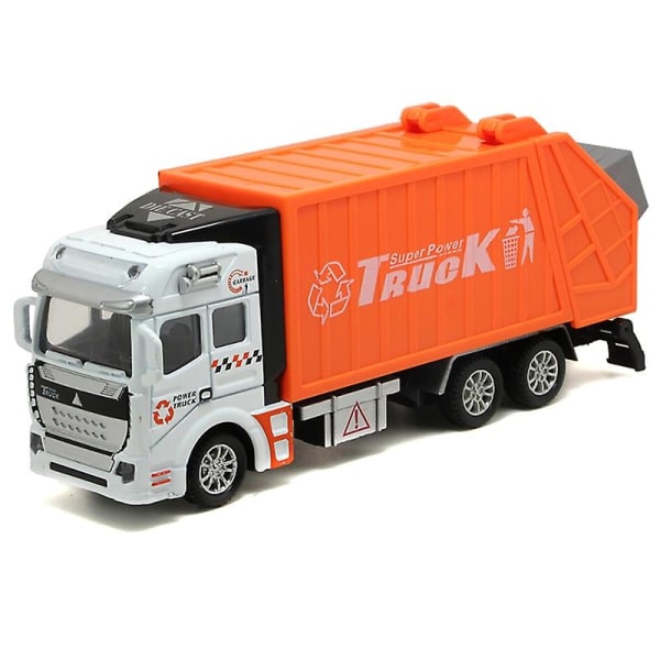 Mini 1/48 Garbage Truck Model With Trash Can Kids Children Toys Birthday Gift