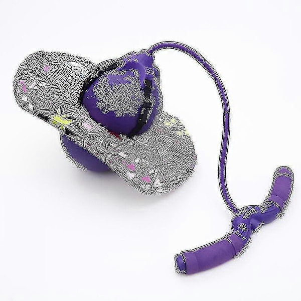 Pogo-hyppy pallo tasapainolauta kahvalla, räjähdyssuojattu, harjoitushyppy pallo Purple