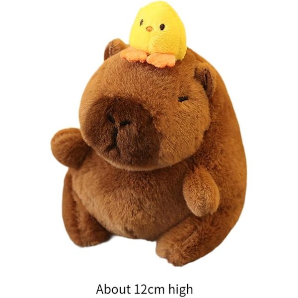Kapibara-Plush-Avaimenperä Täytetyt Eläimet Avaimenperä Syntymäpäivälahja Pehmeä Realistinen Koristeellinen Reppu-Laukku Ripustus Tytöille Pojille Duck