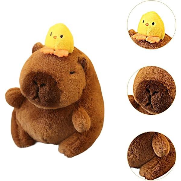 Kapibara-Plush-Avaimenperä Täytetyt Eläimet Avaimenperä Syntymäpäivälahja Pehmeä Realistinen Koristeellinen Reppu-Laukku Ripustus Tytöille Pojille Duck