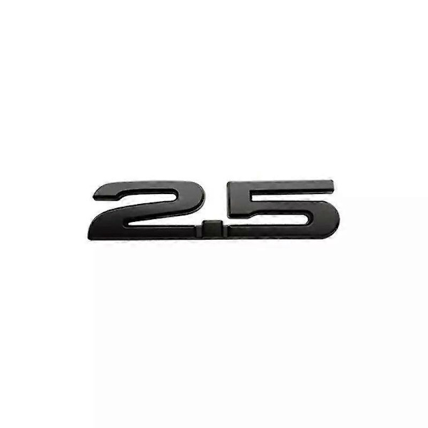 3D Metallkrom Svart Logotyp 2.0 2.5 Emblem Bil Skärm Badge Bagageutrymme Dekal För Mazda CX5 2.0 2.5 Stikcer Tillbehör Black 2.5