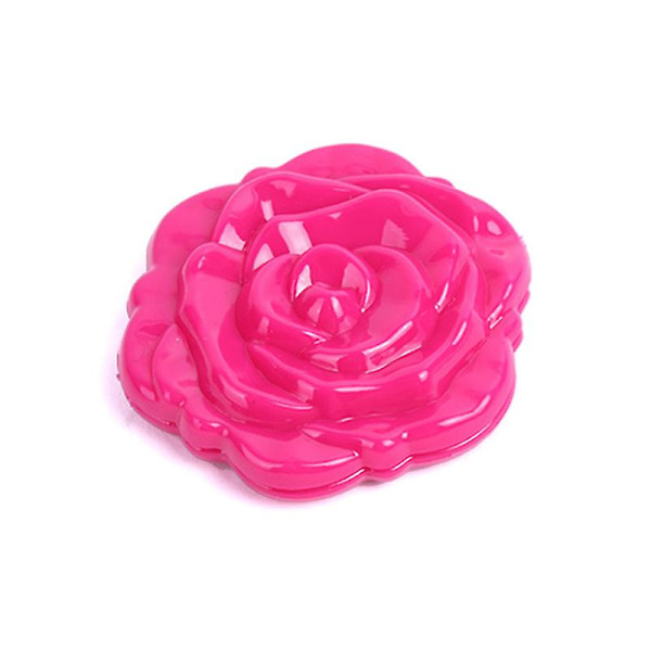 Mini Spegel Retro Ros Blomma Portabel Liten Ficksminkspegel Dubbelsidig Handspegel Kompakt Kosmetisk Skönhetsverktyg Rose