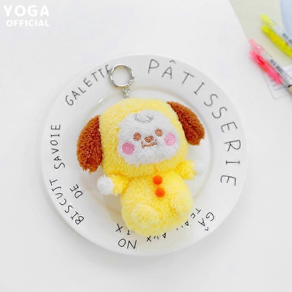 10CM Kawaii Line Friends Bt21 Sarjakuva Shooky Cooky Chimmy Rj Pehmo Riipus Jälkiruoka Sarja Avaimenperä Riipus Pehmo Nukke Koriste pendant15 10CM
