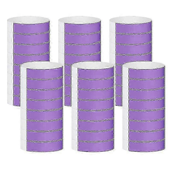 600 kpl Paperirannekkeita Neon Rannekkeet Vedenpitävät Käsirannekkeet Tapahtumiin Konsertti Neonväriset Tarrarannekkeet Juhliin Jyf Purple
