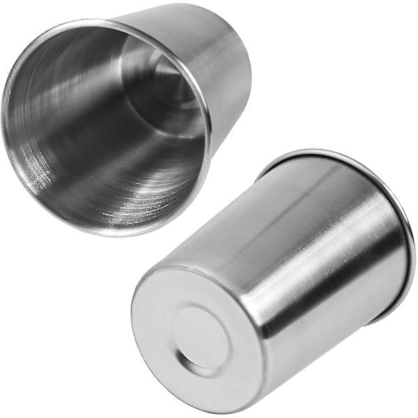 6-pack 230 ml rostfria, splittringsfria pint-dricksglas i metall