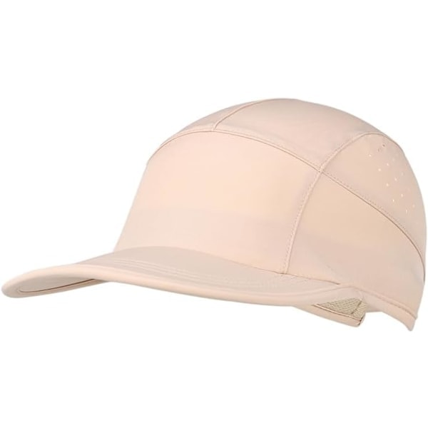 Unisex Pehmeälippainen Suorituskykyinen Juoksulippis Nopeasti Kuivuva Viileä Urheilulippis Kevyt Joustava Nylon Baseball-lippis UPF50+ Light Khaki