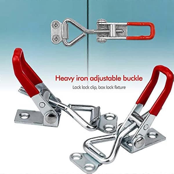 4 stk. Toggle Clamp Latch 100 kg Justerbar Toggle Latch Quick Release Toggle Catch Latch til værktøjskasser bagagerum