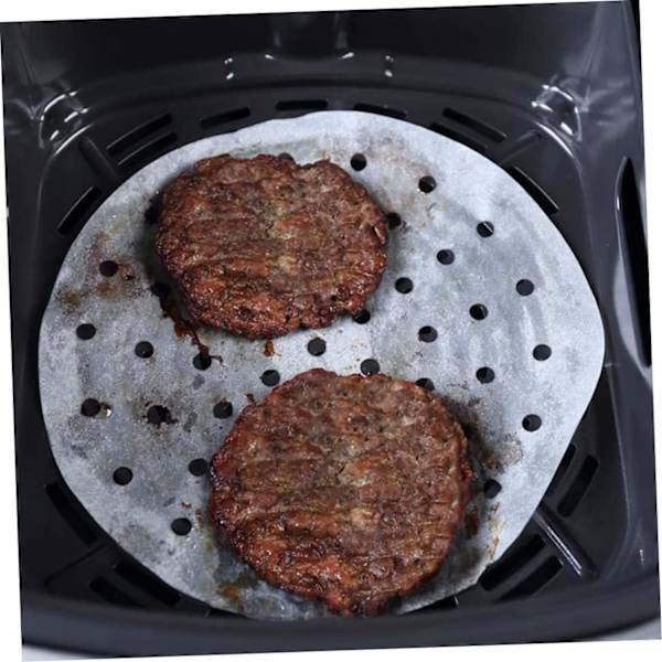 200 stk. Airfryer Papir Airfryer Bagepapir Airfryer Tilbehør Runde Dim Sum Damperpapir Bagepapir 20x20cm