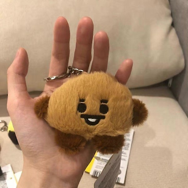 10CM Kawaii Line Friends Bt21 Sarjakuva Shooky Cooky Chimmy Rj Pehmo Riipus Jälkiruoka Sarja Avaimenperä Riipus Pehmo Nukke Koriste pendant48 10CM