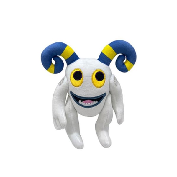 My Singing Monsters plysjleketøy tegneseriespill   plysjleketøy 25cm - Hvit Monster White Monster