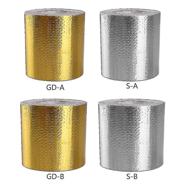 Glasfiber Varmebeskyttelsestape Termisk Barriere Tape Varme Reflekterende Klæbemiddel Gold 5m*5cm
