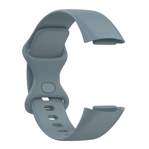Til Fitbit Charge 5 Silikone Armbånd Steel Blue S