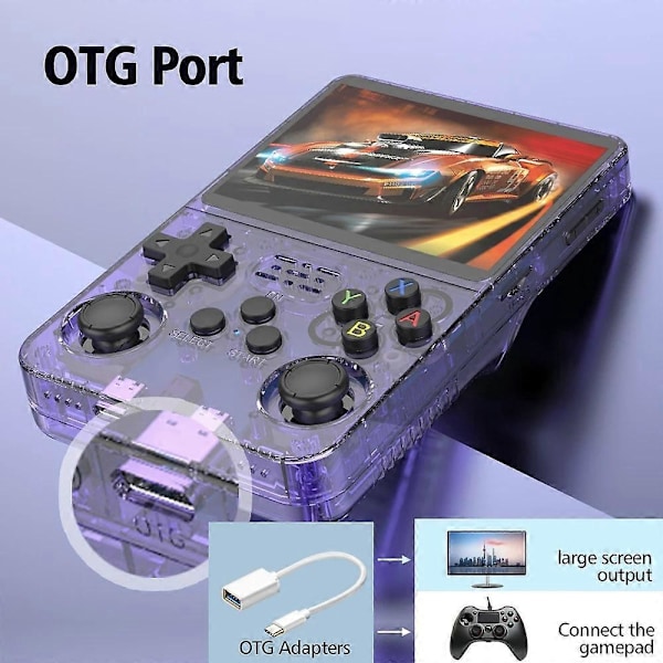 R36S Retro Handheld Spelkonsol, 64G Grey