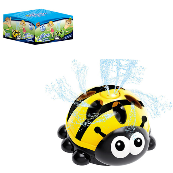 Utendørs Sprinkler Beetle Roterbar Sprinkler Barnebad Lekebarn Baby Shower Leke yellow