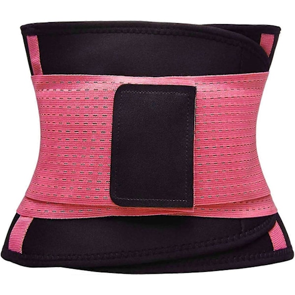 Midjetränare Bälte för Kvinnor - Midjeformare Trimmer - Bantande Kroppsformande Bälte - Sportgördel Bälte (Uppgraderad) Pink X Large