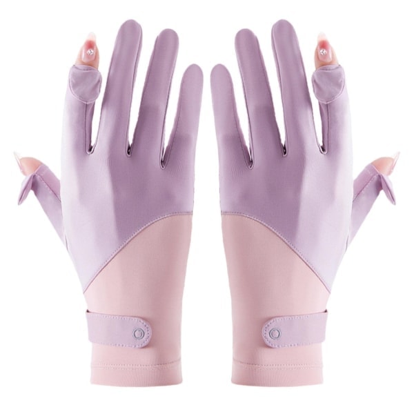 Silkkikäsineet - Splice jääsilkki aurinkosuojakäsineet, violetti