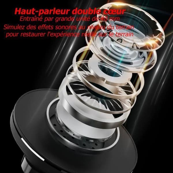 Bluetooth-hörlurar - Hi-Fi - 24 timmars speltid - Inbyggd mikrofon - Svart - Djup bas