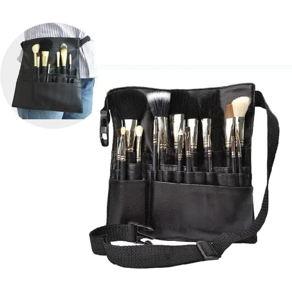 Makeup børste box taske, makeup børste opbevaringstaske, makeup artist og makeup bælte taske
