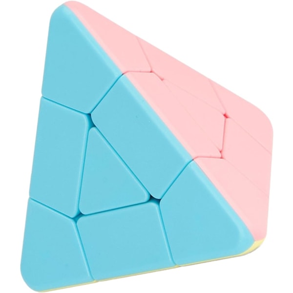 Pyramid Speed Cube - ABS Material Pyraminx Stickerless | Oppmuntre til læring Magic Cube | Flytende rotasjon Puslespill Twist | Visuell glede Puslespill Cube leketøy triangle