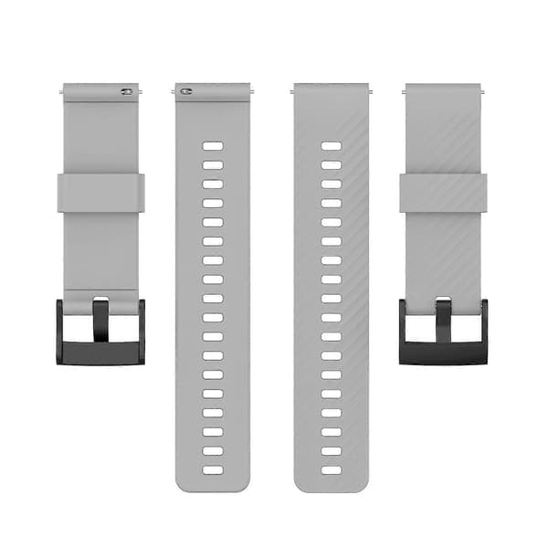 Til Suunto 7 ensfarvet silikone urrem Grey