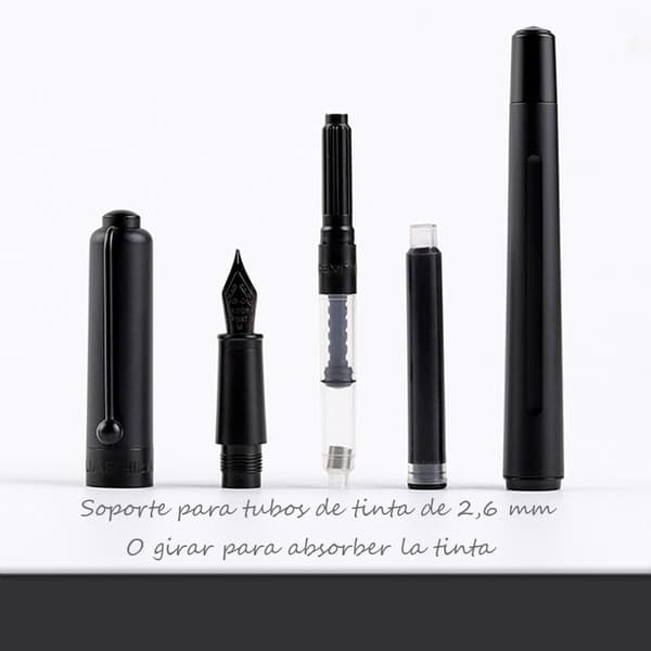 Fin Nib Fyldepen, Sort Medium Flydende Tone Fyldepen 0,5 mm 0,5 mm
