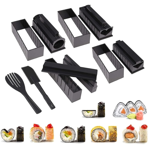 10 stk Plast Profesjonelt Sushi-Lagingssett Ballform