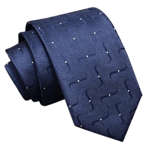 Let at bære slips til dimittender Jobinterview Suit Identifikationsfoto Tilbehør Vævet Jacquard Slips Check Stribe 6 6