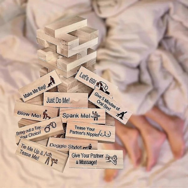 Super Naughty Block Tower Spill - Aktiviteter for par og date-ideer, naughty date-ideer, treleke for par