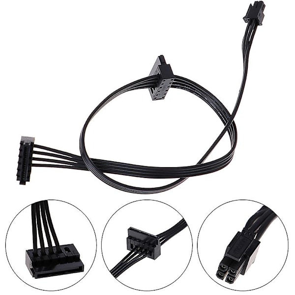 1 stk 45CM mini 4 Pin til 2 Sata SSD strømforsyningskabel for lenovo M410 M610 M415 HFMQV