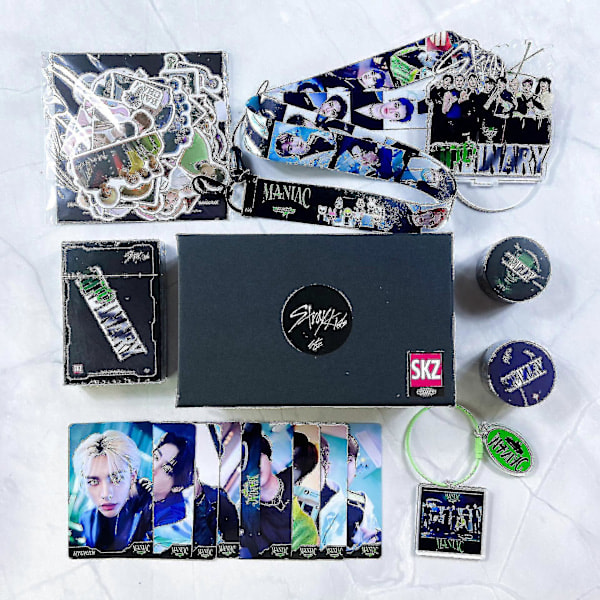 2024 Stray Kids Nyt Maxident Box Sæt Kpop Merchandise Fotos Halskæde Nøglering Til Skz Fans C
