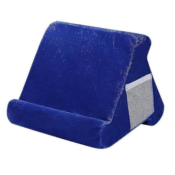 Myk nettbrettholder, multi-vinkel iPad-stativ med nettpose Blue