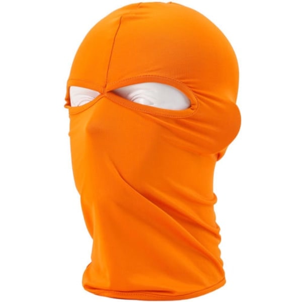 Vinter Full Face Varmt Mask Utendørs Sykling Vindskjerm oransje orange