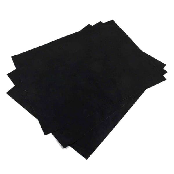 3 grillmåtter, ovnmåtter, bagemåtter - Non-stick - 40x33 Sort