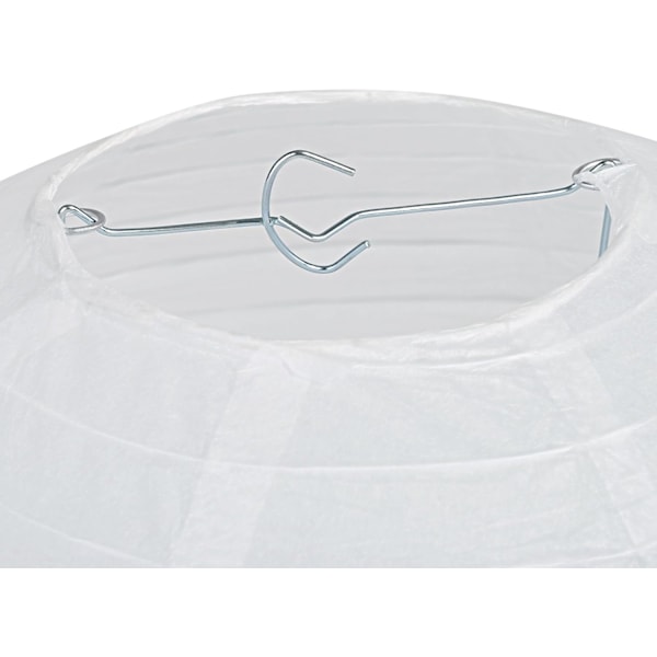 10 stk. Papirlangerner Hvide Runde Papirlangerner, Bryllup Have Bryllupsfest Dekoration 12 inch