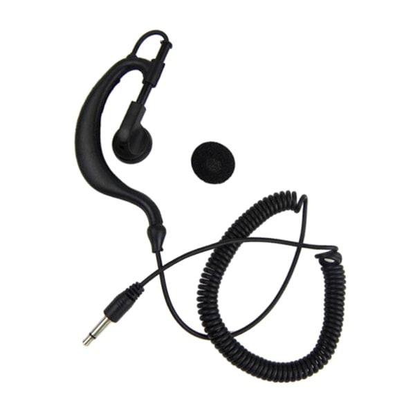 G-Shape Mjukt Öronkrok Headset Headset 3,5 mm Kontakt-Öronkrok Lyssna Endast Ham-Radio Hörlur/Headset för 2-vägs Radioapparater
