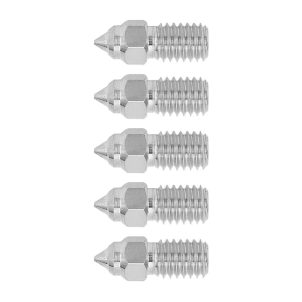 5 kpl 3D-tulostimen suutin 1,75 mm M6 nopea suutin Creality Ender 5 S1 0,4 mm:lle