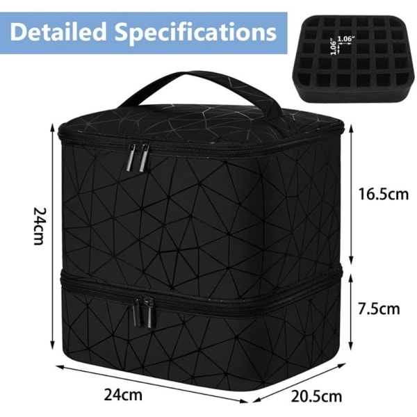 Nagelorganiser Manikyrväska black
