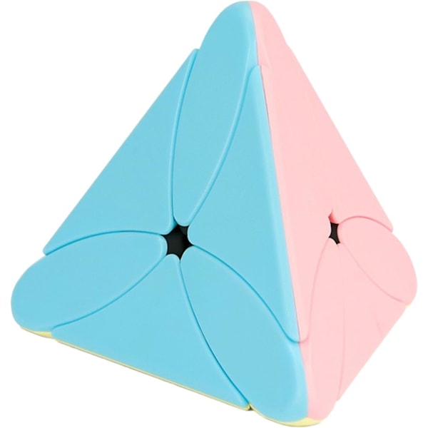 Pyramid Speed Cube - ABS Material Pyraminx Stickerless | Oppmuntre til læring Magic Cube | Flytende rotasjon Puslespill Twist | Visuell glede Puslespill Cube leketøy maple leaf