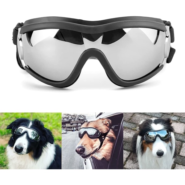 Large Medium Dog Goggles UV Protection Waterproof Windproof