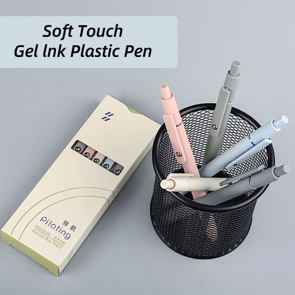 Gel penne - 0,5 mm sort blæk - 5 stk. Morandi Set