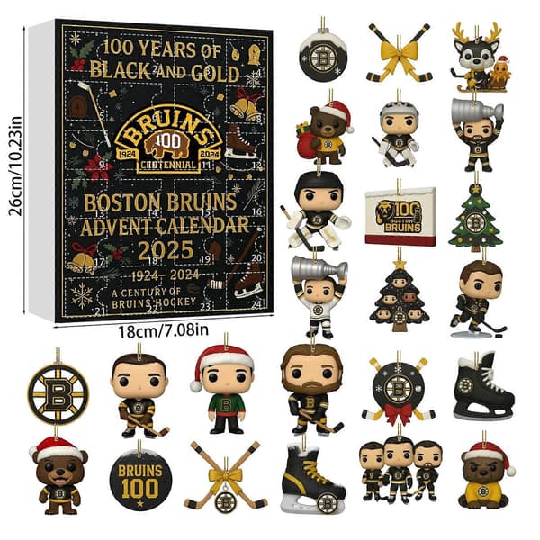 100 års sort og guld Boston Bruins julekalender 2025
